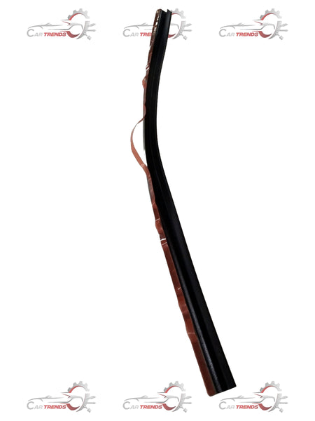 Honda rubber windshield dam A, part #73525TSAK00, shown in a close-up image with textured black rubber material.