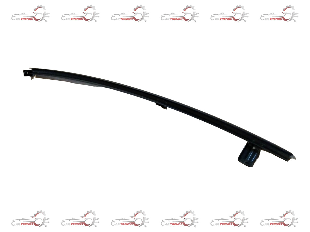 Rear door sash for Nissan Sunny by CarTrends, showing the sleek black exterior and window frame detail.