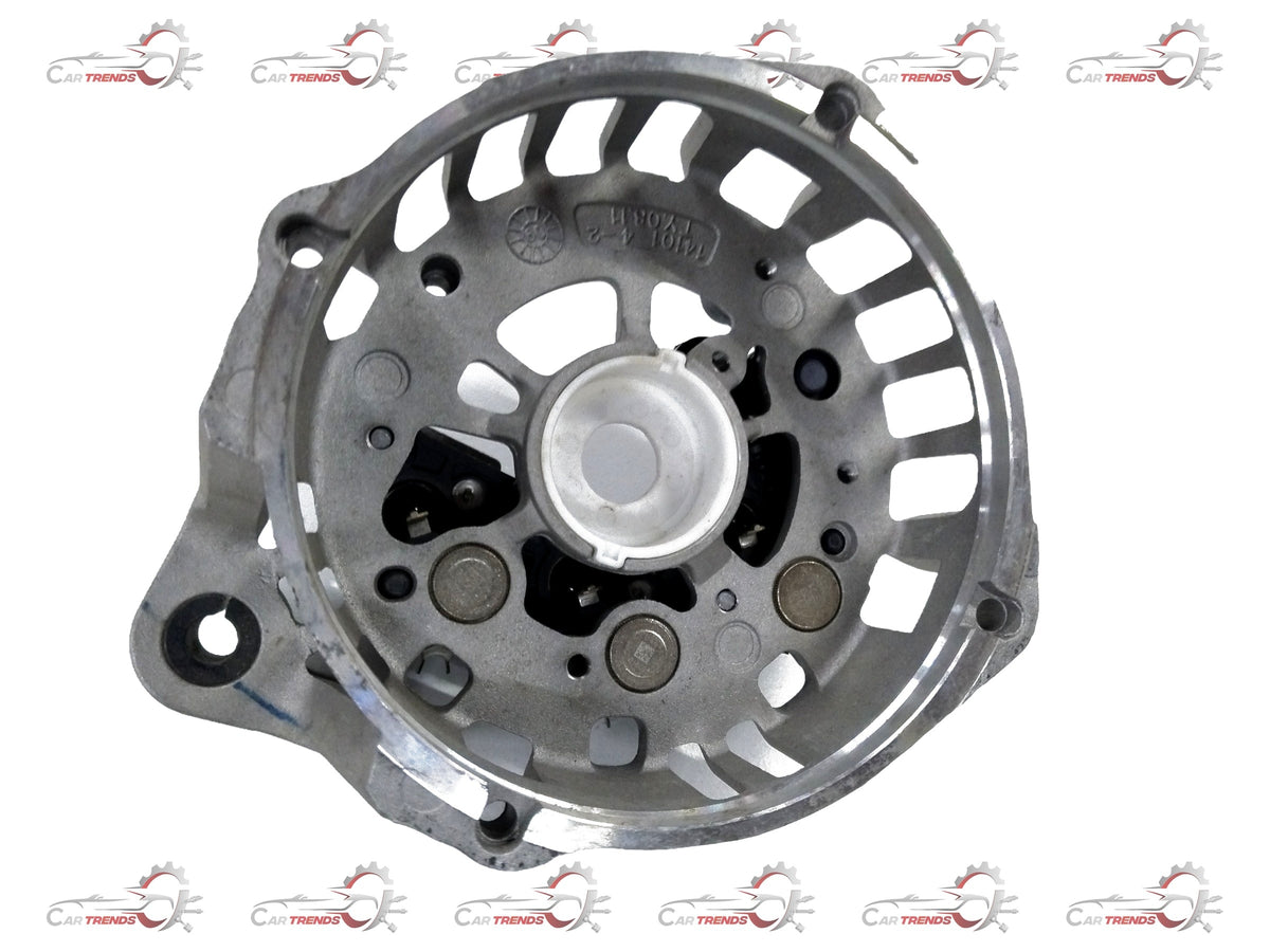 General Motors Chevrolet Aveo rectifier assembly showing electrical components and metal connectors for vehicle electrical system.