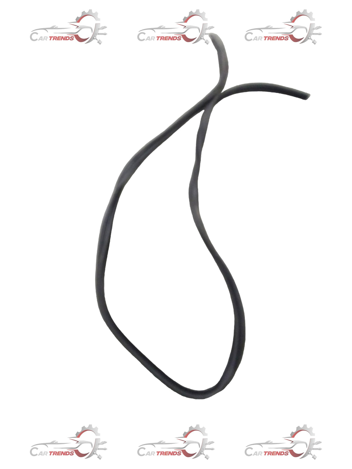 Chevrolet Aveo weatherstripping tailgate seal, black rubber gasket for weather protection and sealing, shown in a close-up image.