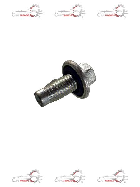 General Motors oil pan drain plug assembly for Chevrolet Beat, showing the metal plug and sealing components.