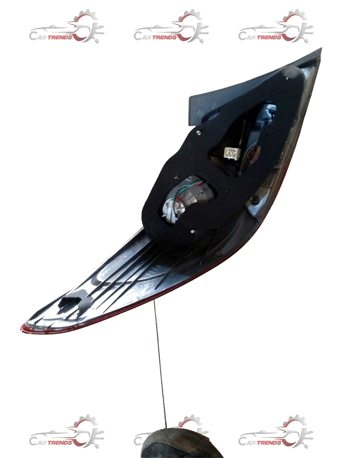 Hyundai Verna right rear tail lamp assembly, LED design with red and clear lens sections for vehicle lighting.
