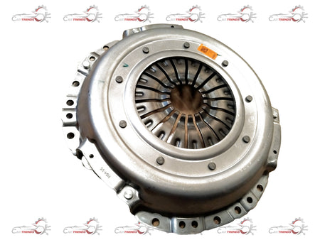 Mahindra clutch cover assembly for Bolero, Scorpio, Thar, and Xylo vehicles, shown in a two-photo image.