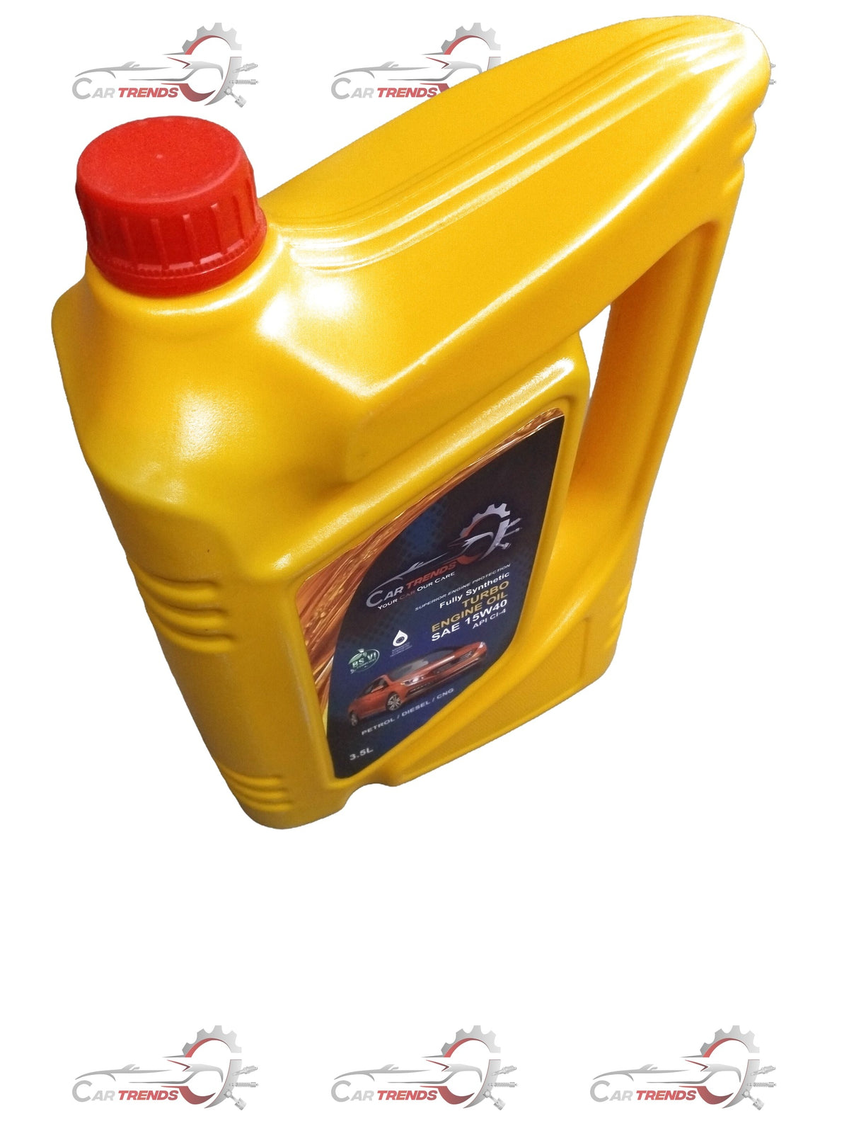 Cartroneds 15W40 car engine oil pack, 3.5 liters, suitable for all cars and variants, showing the oil container and label.