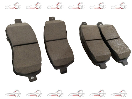 CarTrends brake pad set for Maruti Ertiga, spare parts image showing two brake pads with metal backing and friction material