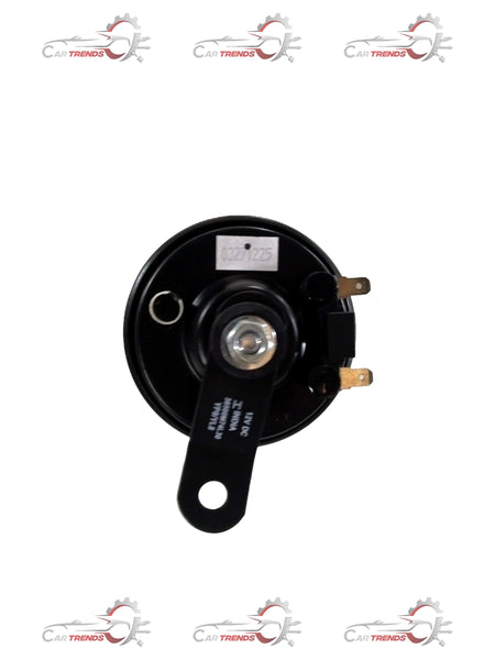 CarTrends high-pitched horn assembly spare part, showing the detailed electrical connections and mounting bracket.