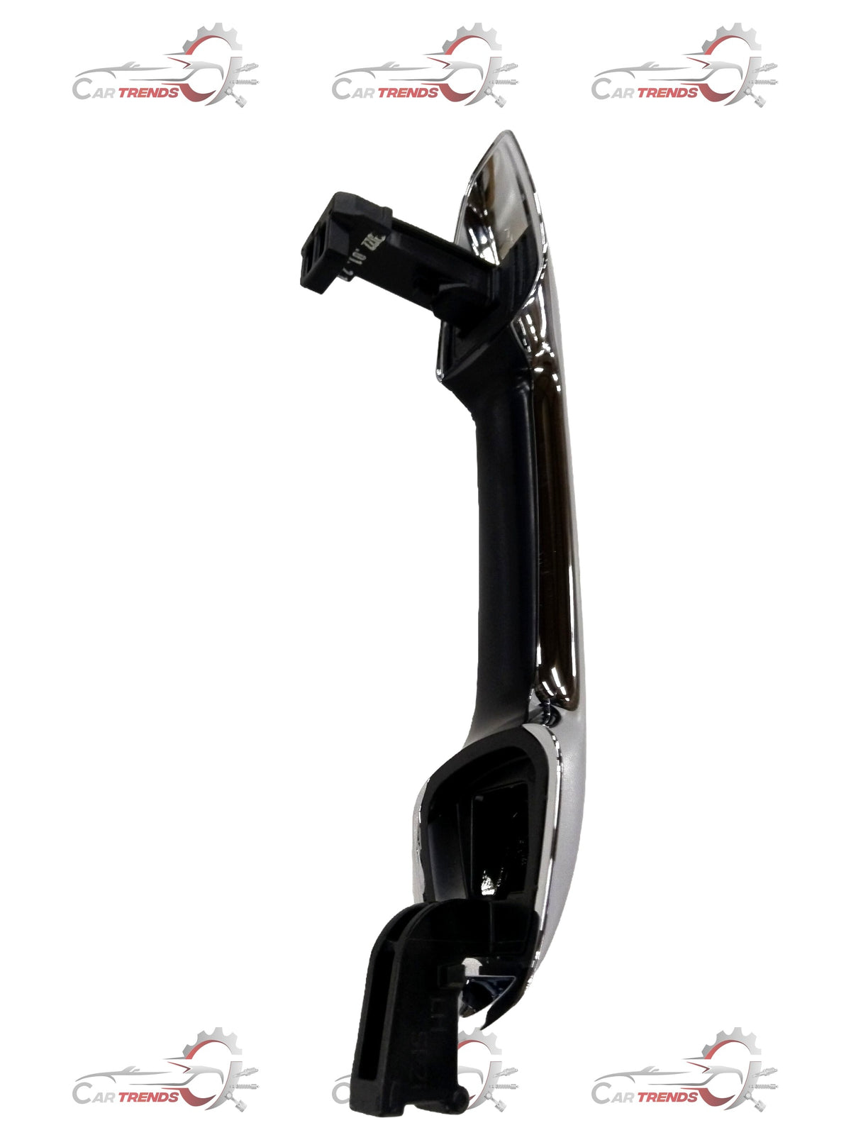 Hyundai Seltos outer door handle, left side, with keyhole, in black finish, designed for Kia Seltos vehicles.