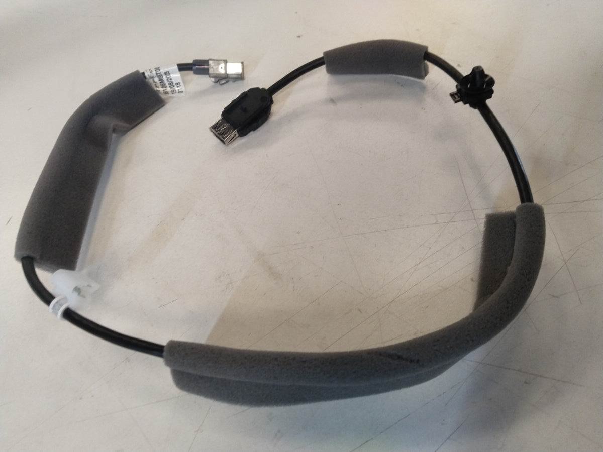 CarTrends USB universal serial bus cable for Vitara Brezza and S-Cross, shown connected to vehicle interior components.