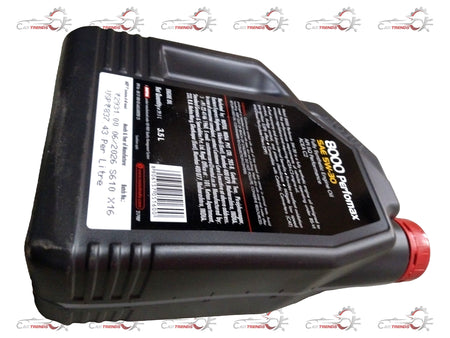 CarTrends Perfomax 5W30 motor oil 3.5L container for KWID, Triber, Duster vehicles, shown in two images.