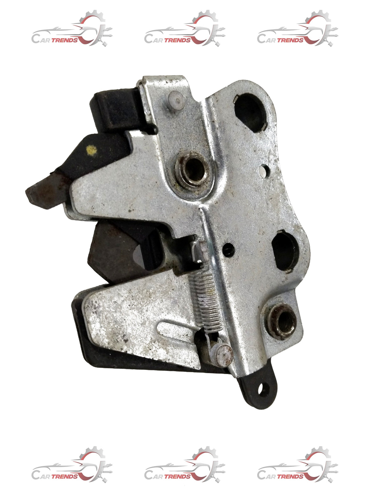 General Motors Chevrolet Tavera rear latch row with three components, shown in the images.