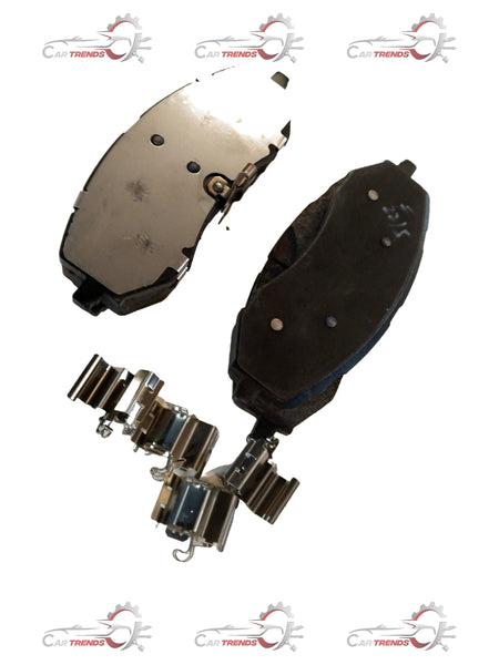 Front brake pad for Mahindra Scorpio, part number #0603BAB0015KT, showing the new brake pad with metal backing and friction surface.
