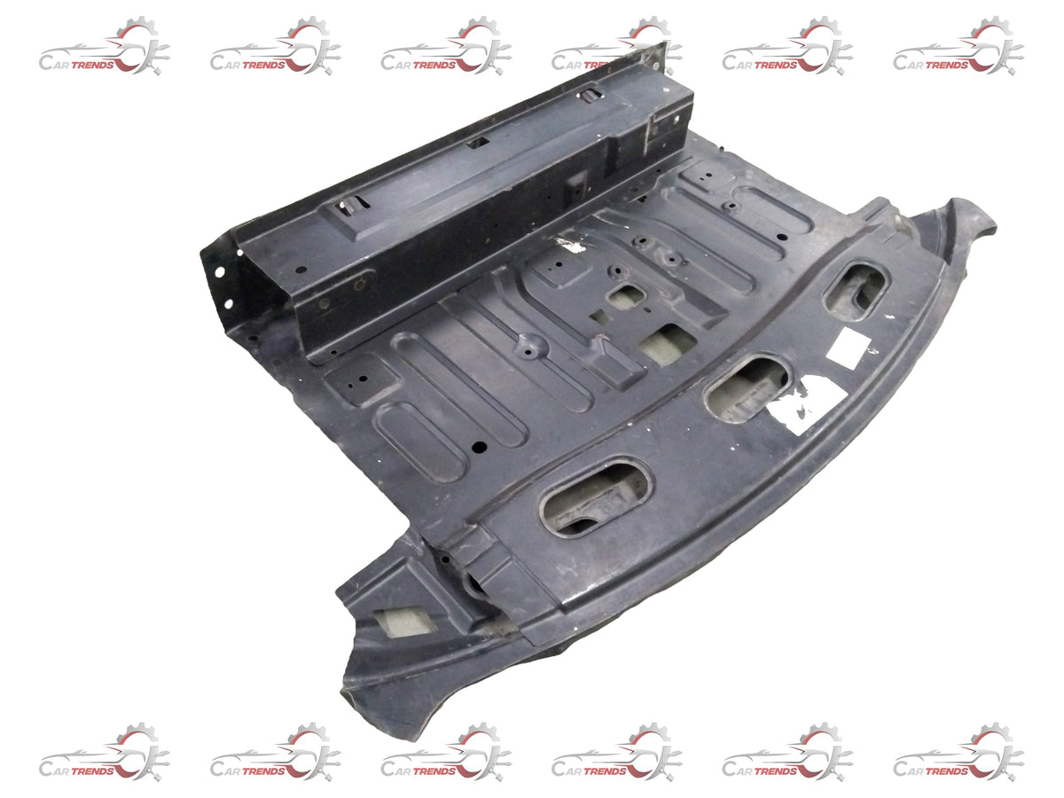 Nissan Sunny parcel shelf assembly by CarTrends, showing the black plastic and fabric shelf with mounting brackets.