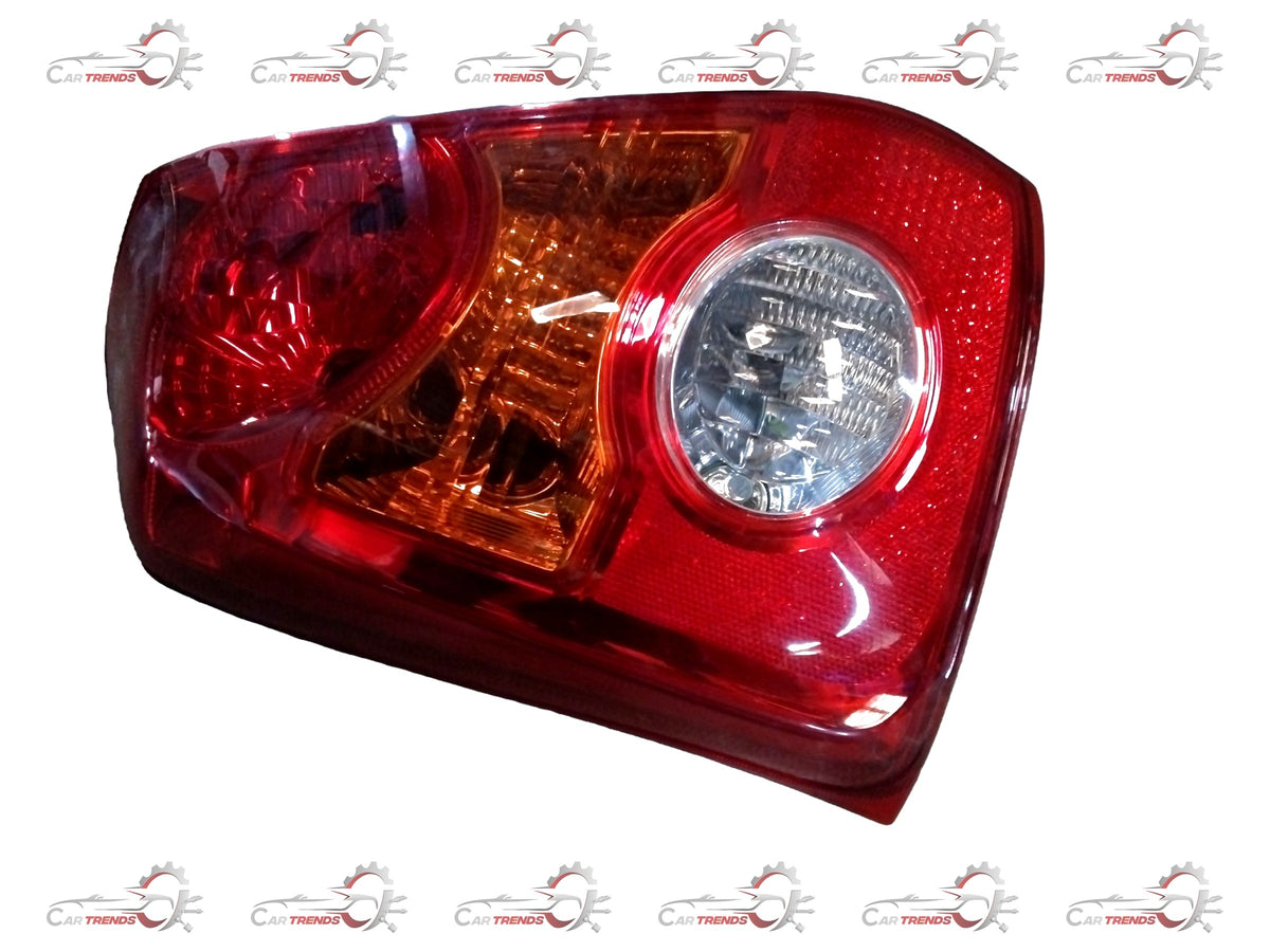 Toyota Yaris rear lens combination light assembly, showing the rear view with clear lens and mounting details.