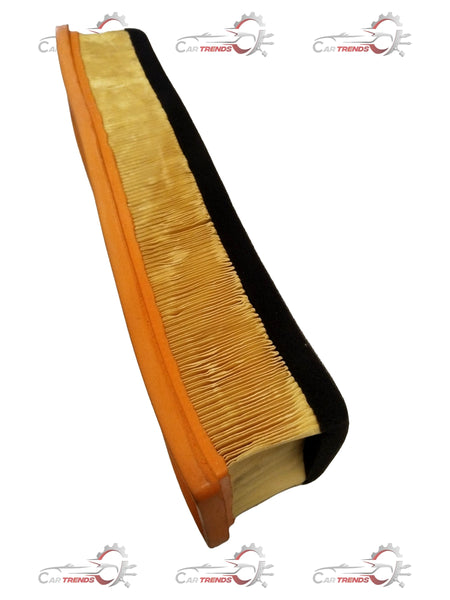 Nissan air filter element, model #165460888FG, showing the clean, rectangular filter with pleated filter media for engine airflow.