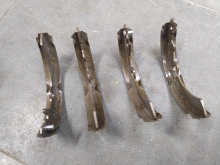 Rear brake shoe for Alto 800 T1, Alto K10, Wagan R T1, and Zen Estilo by CarTrends, showing the metal and friction surface.