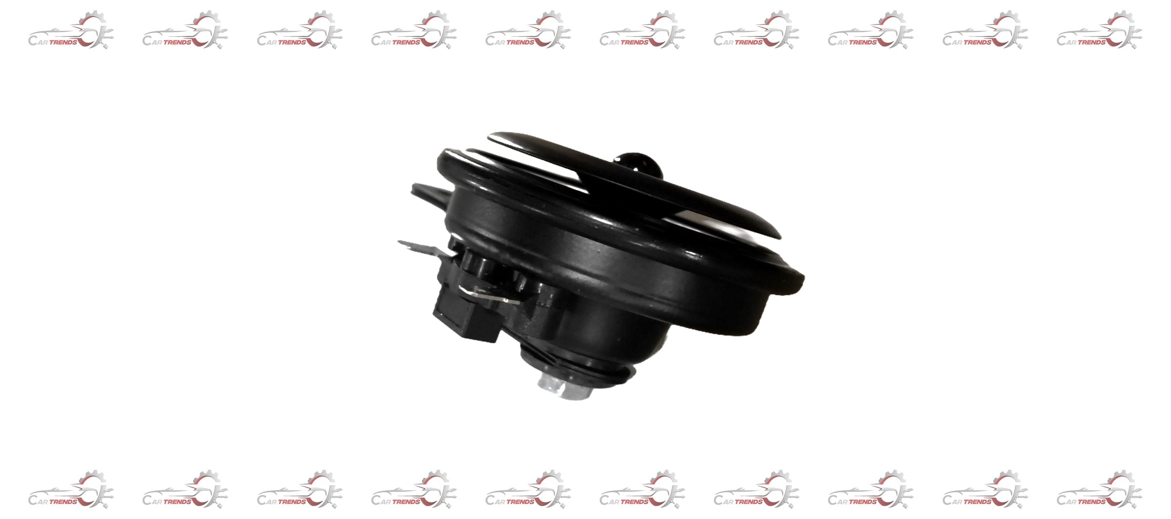 Maruti Suzuki horn assembly with low-pitched design, shown from multiple angles for the vehicle replacement part.