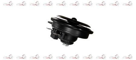 Maruti Suzuki horn assembly with low-pitched design, shown from multiple angles for the vehicle replacement part.