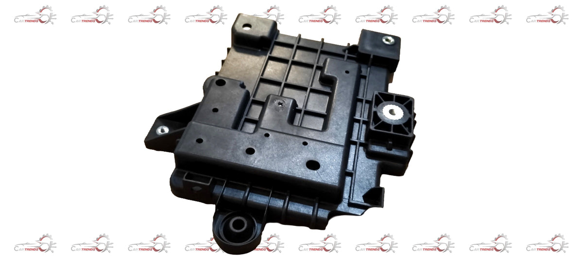 Hyundai battery tray by Xcent, showing the black plastic tray designed to hold and secure the car's battery.