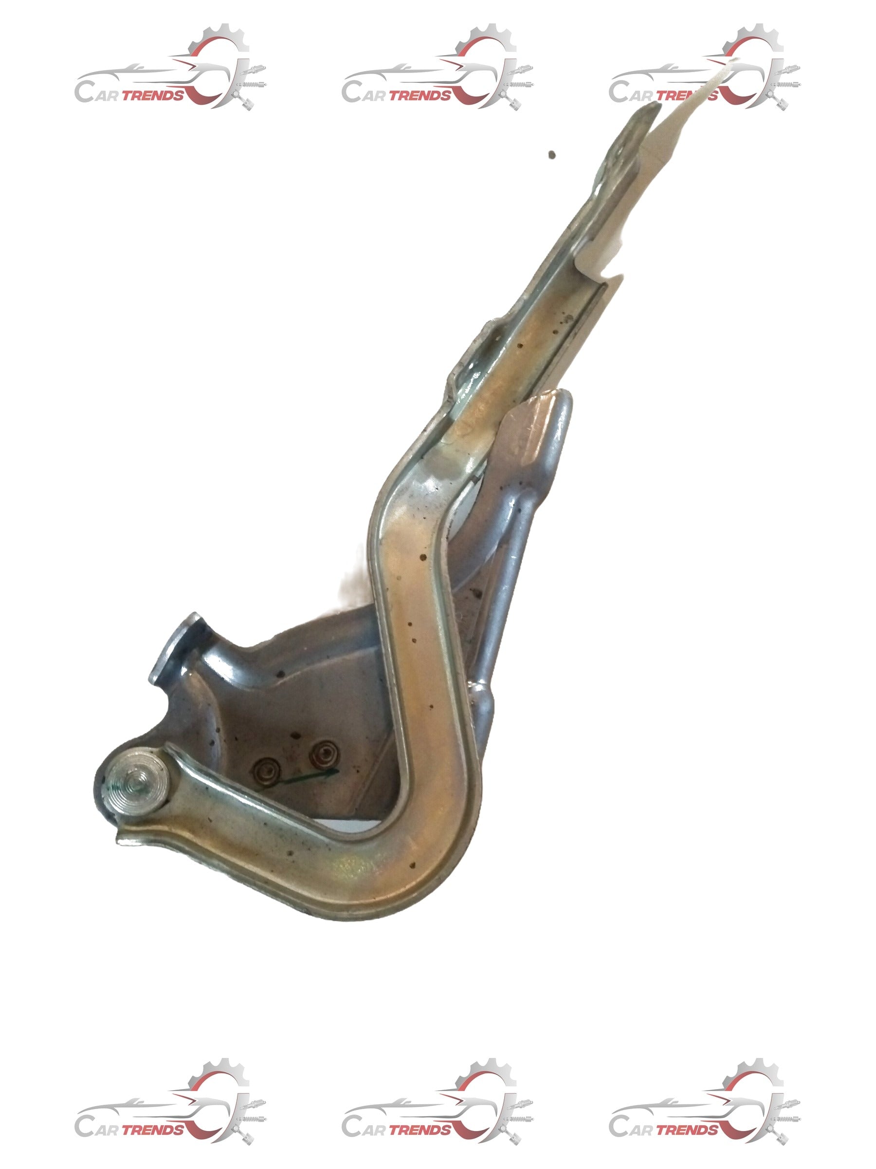 Maruti Suzuki WagonR bonnet hinge, right side, CarTrends brand, showing the metal hinge part for vehicle bonnet opening.
