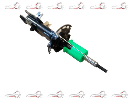 Maruti Suzuki front strut assembly with spring, showing the coil spring and shock absorber components.