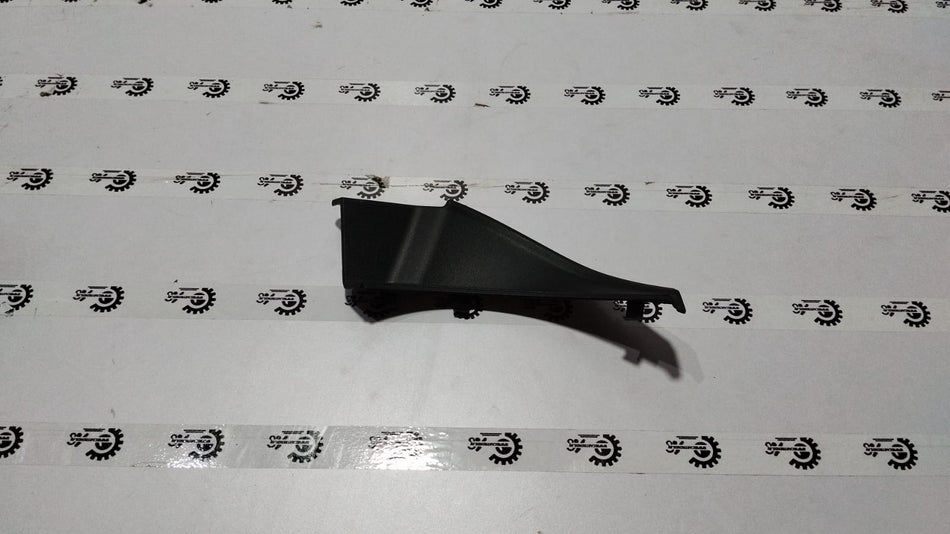 Maruti Suzuki cowl top garnish spresso RH side, vehicle part with black and chrome finish, mounted on side of car.
