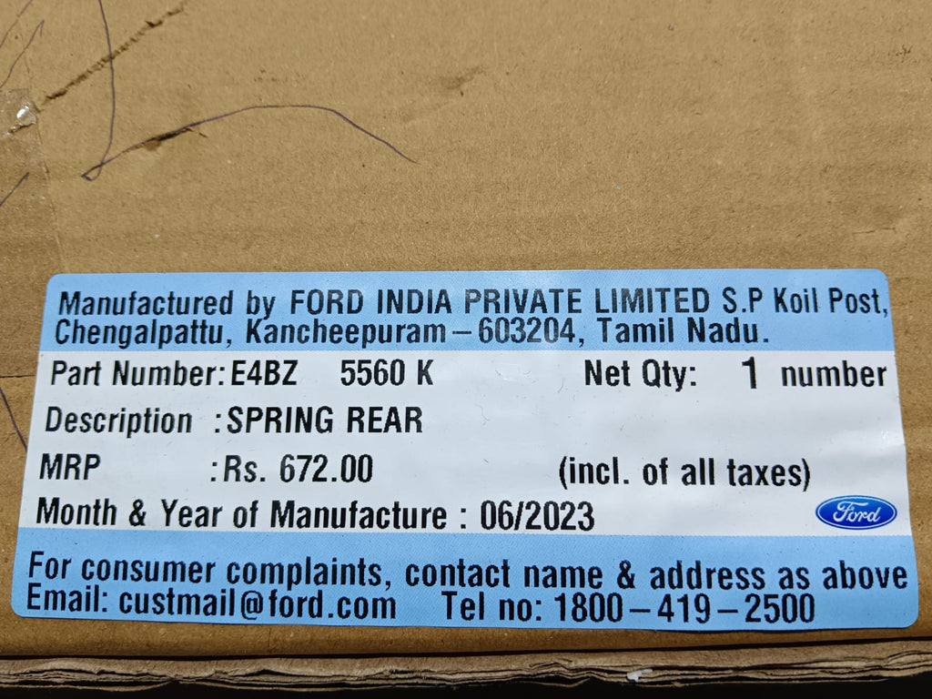 E4BZ5560K - REAR CLOCK SPRING FIGO