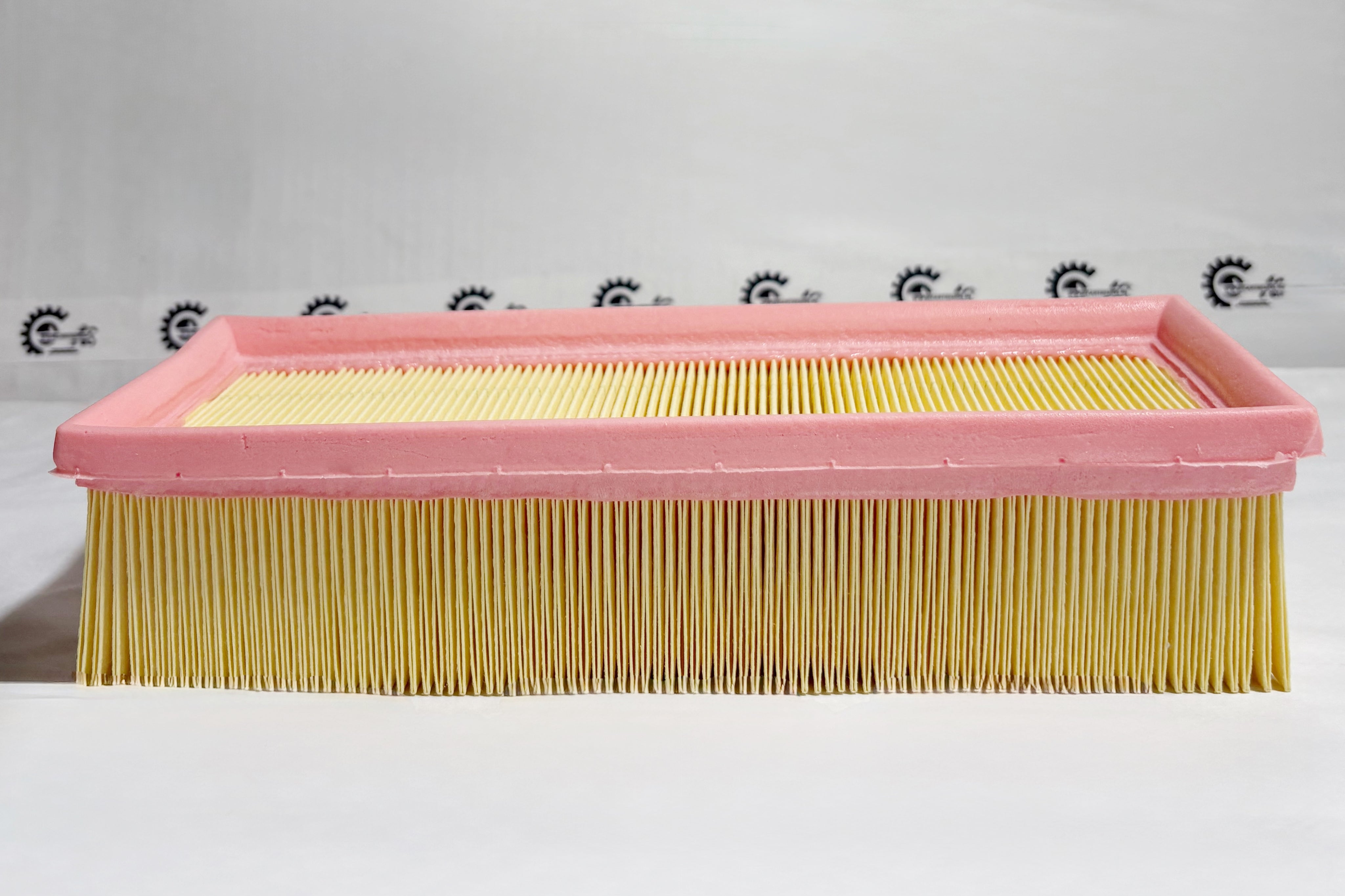 Maruti Suzuki K-series air filter for WagonR, front view showing clean filter element and packaging.