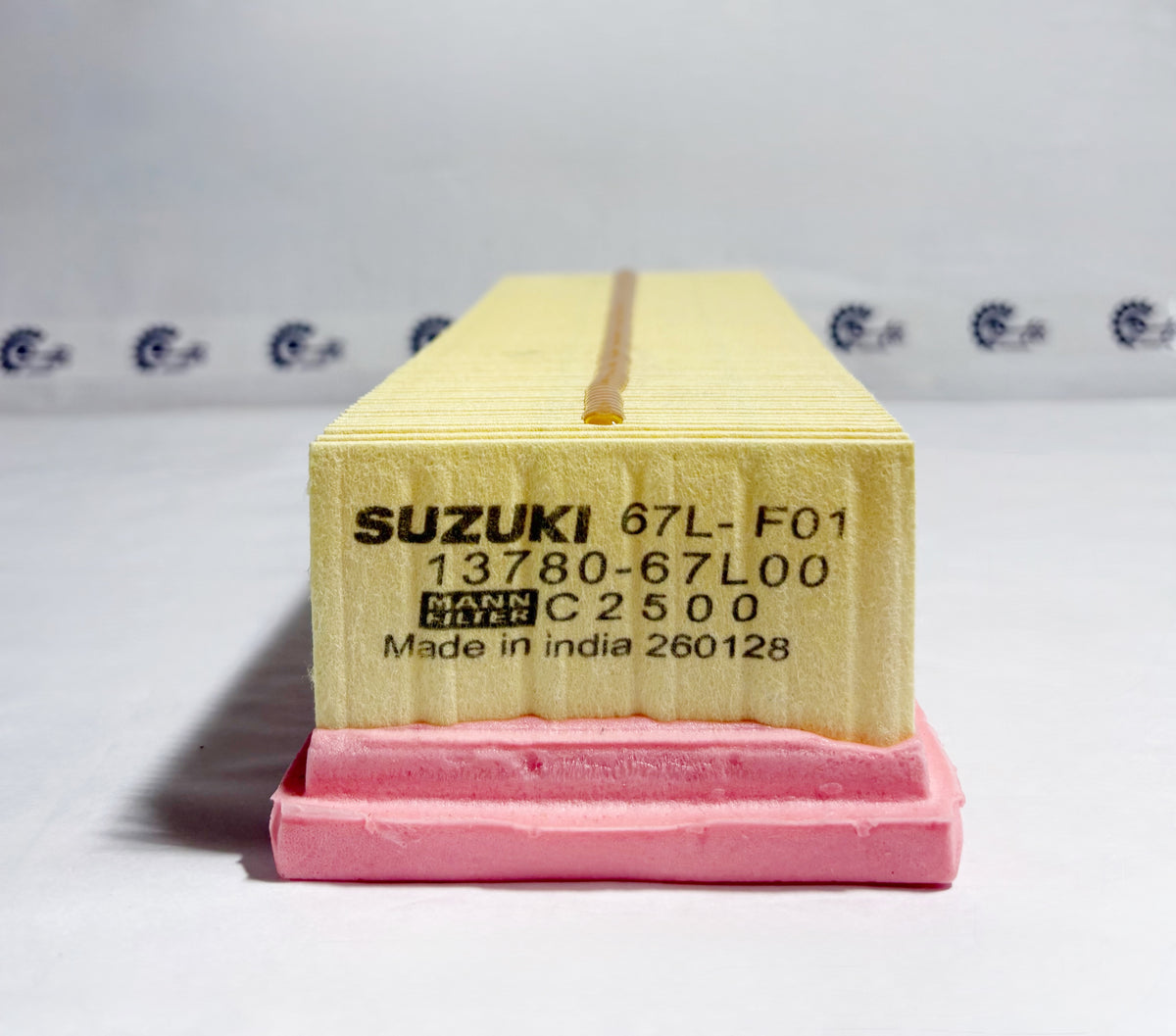 Maruti Suzuki Wagon R K-series air filter, model 13780M67L00, showing the left side of the replacement engine air filter.