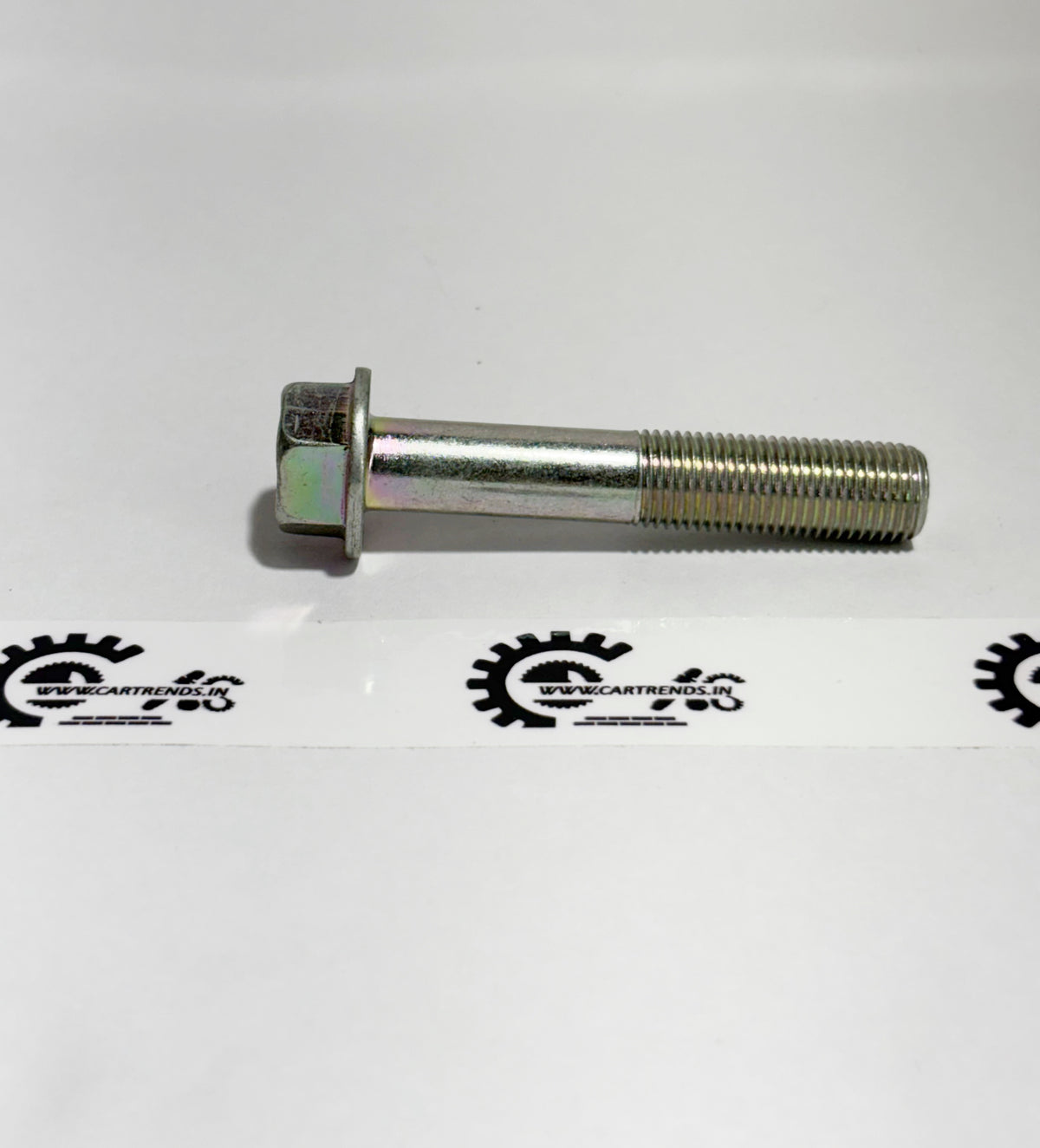 Honda bolt flange 12x65 part 90050PG7000, shown in front view with detailed metal flange and bolt threads.