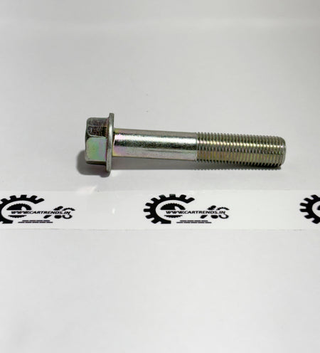 Honda bolt flange 12x65 part 90050PG7000, shown in front view with detailed metal flange and bolt threads.