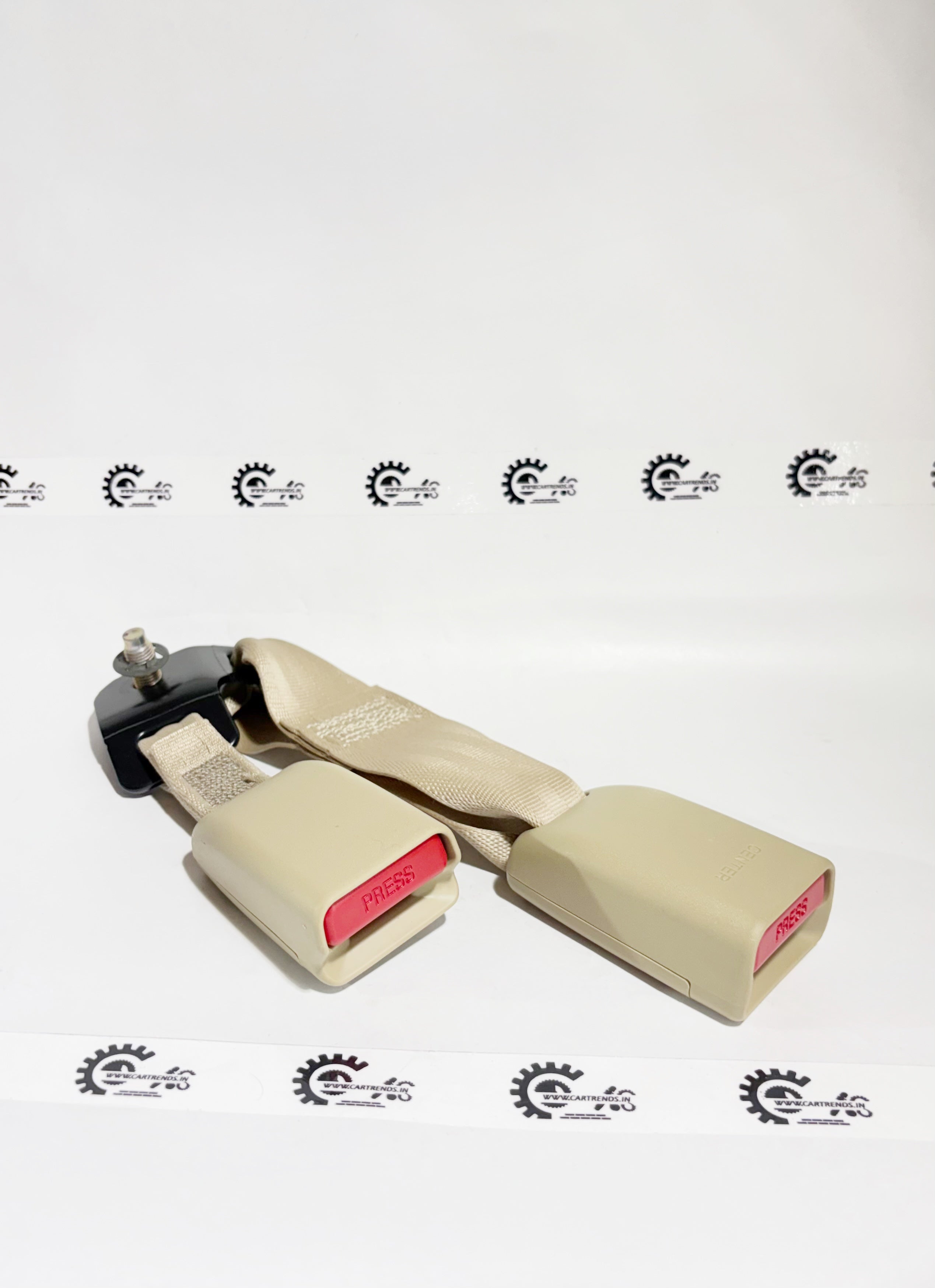 Honda City right rear seatbelt buckle assembly, inner side, genuine Honda part 82455T9DD01 with secure latch and metal components.
