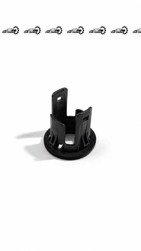 Front view of a Honda parking sensor cover assembly, side-mounted, with part number 39681TXKW11, designed for vehicle safety.
