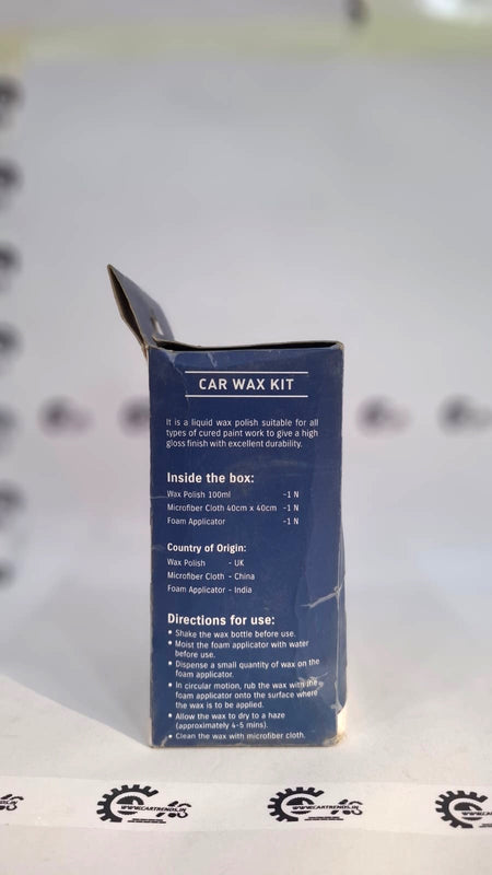 Car Wax Kit Car Wax Kit - Back view