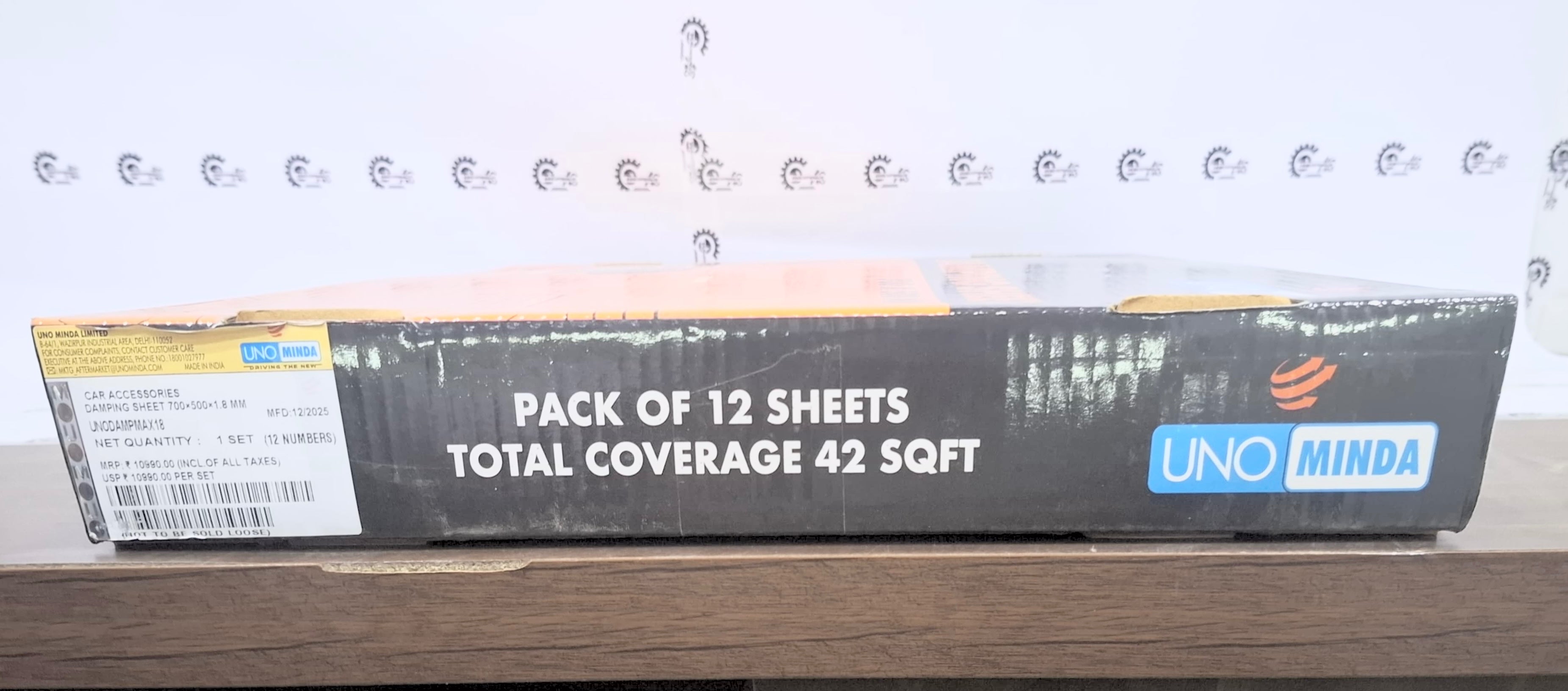 Uno Minda Damping Sheet UNO DAMP MAX 18 - Back view