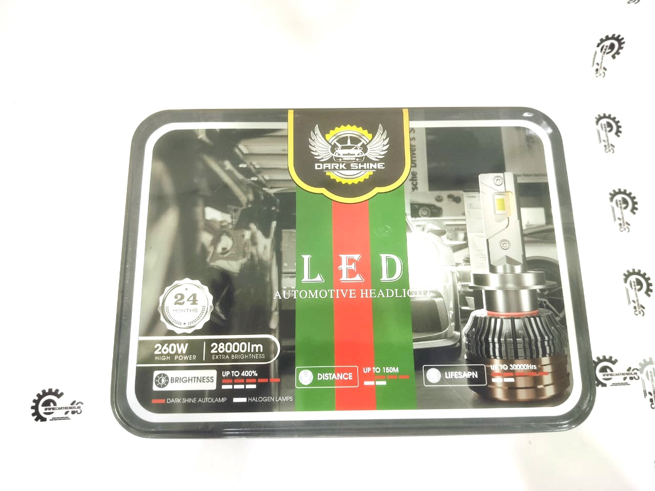 Dark Shine branded automotive LED headlight 80B-H19/H4-6000K - Right view