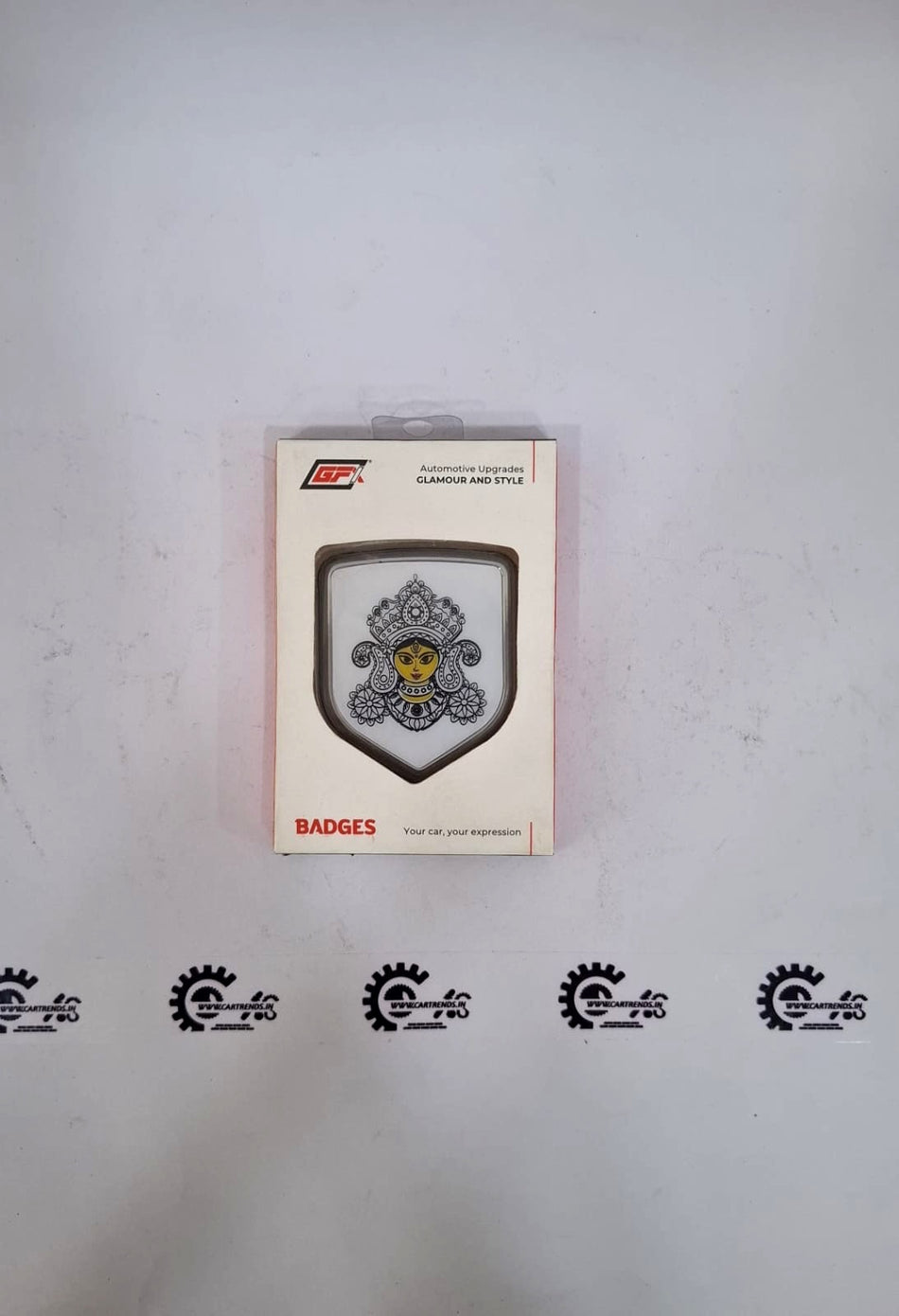 GFX brand metal emblem GFBG-007 - Front view