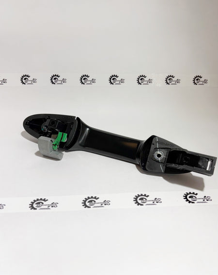 Honda handle assembly for right rear door, showing the exterior handle with black finish and mounting details.