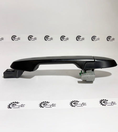 Honda handle assembly for right rear door, showing the exterior door handle in black with mounting components.