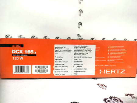 Hertz  Audio DCX 165.3 - Back view