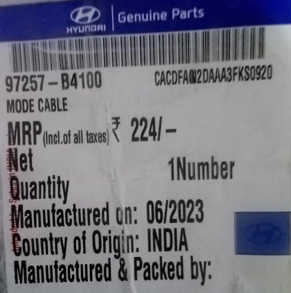 MECHANICAL MODE LINKAGE CABLE  I10 GRAND  97257B4100