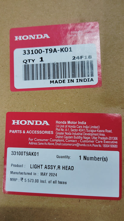 HEAD LIGHT CITY 6TH GEN 33100T9AK01