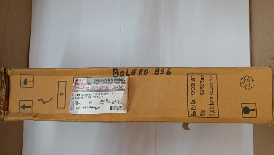 AIR FILTER BOLERO 0313AAU03551N