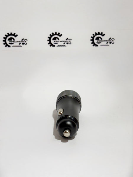 Honda KITDual Charger USB A Type, black dual-port car charger with Honda branding, shown from the back.