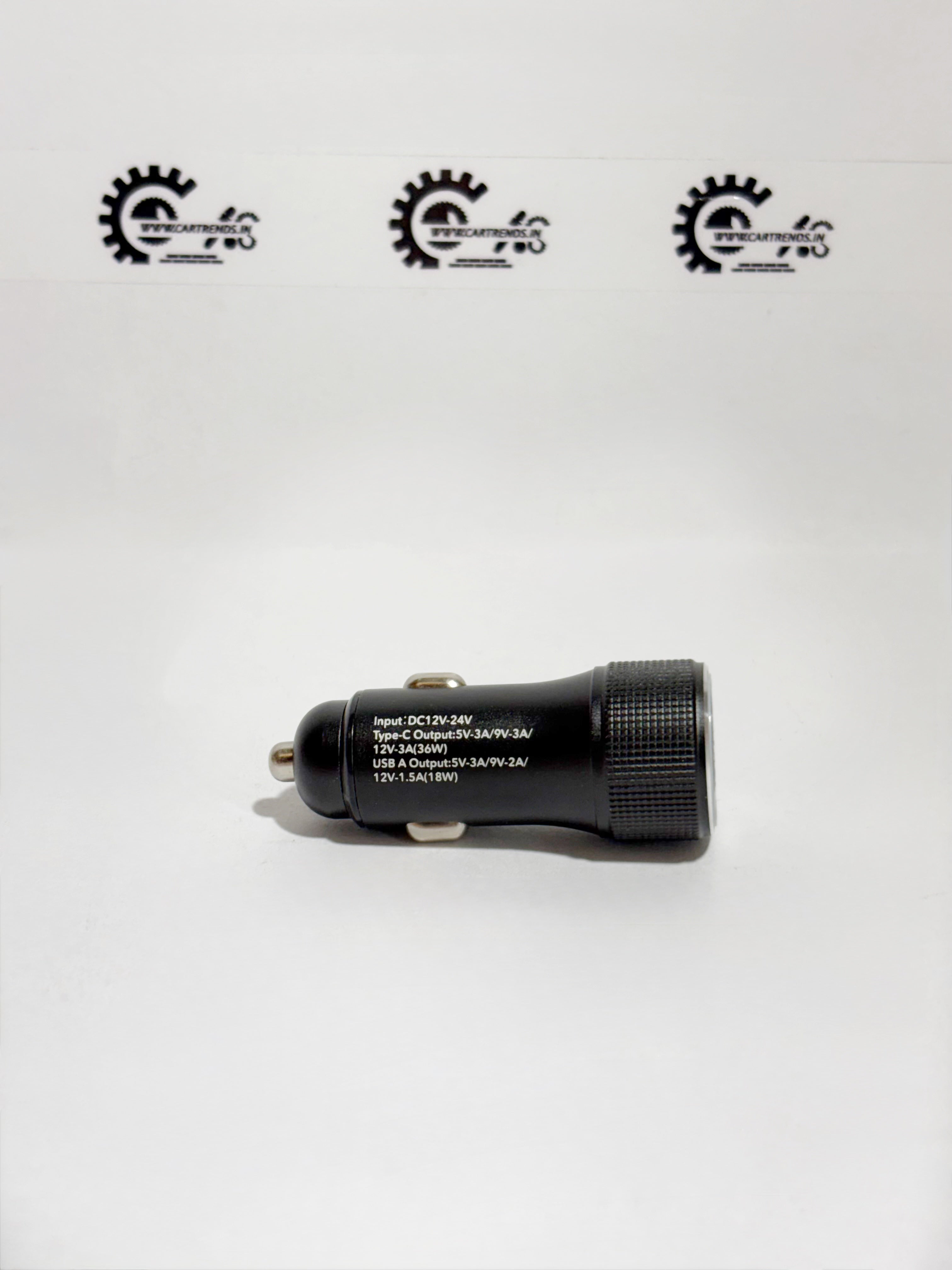 Honda KIT Dual Charger USB A Type, shown from the left side, designed for Honda vehicles with dual USB charging ports.