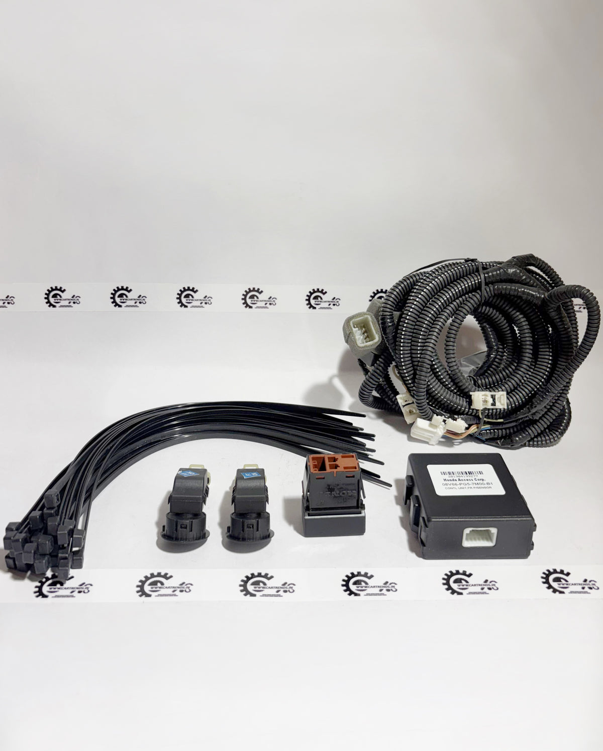 Honda KIT FR corner sensor, left side, automotive part with wiring and sensor component, designed for Honda vehicles.
