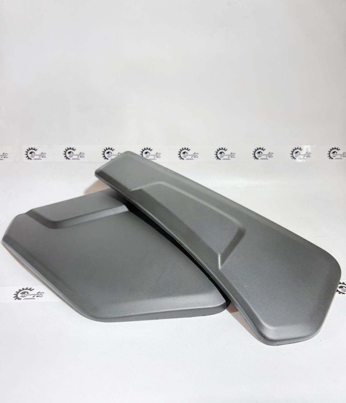 Honda bumper protector kit for front and rear, showing a close-up of the left side with protective padding and mounting hardware.