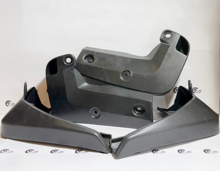 Honda mud guard set 08P0031X700, rear view showing durable plastic guards for motorcycle protection.