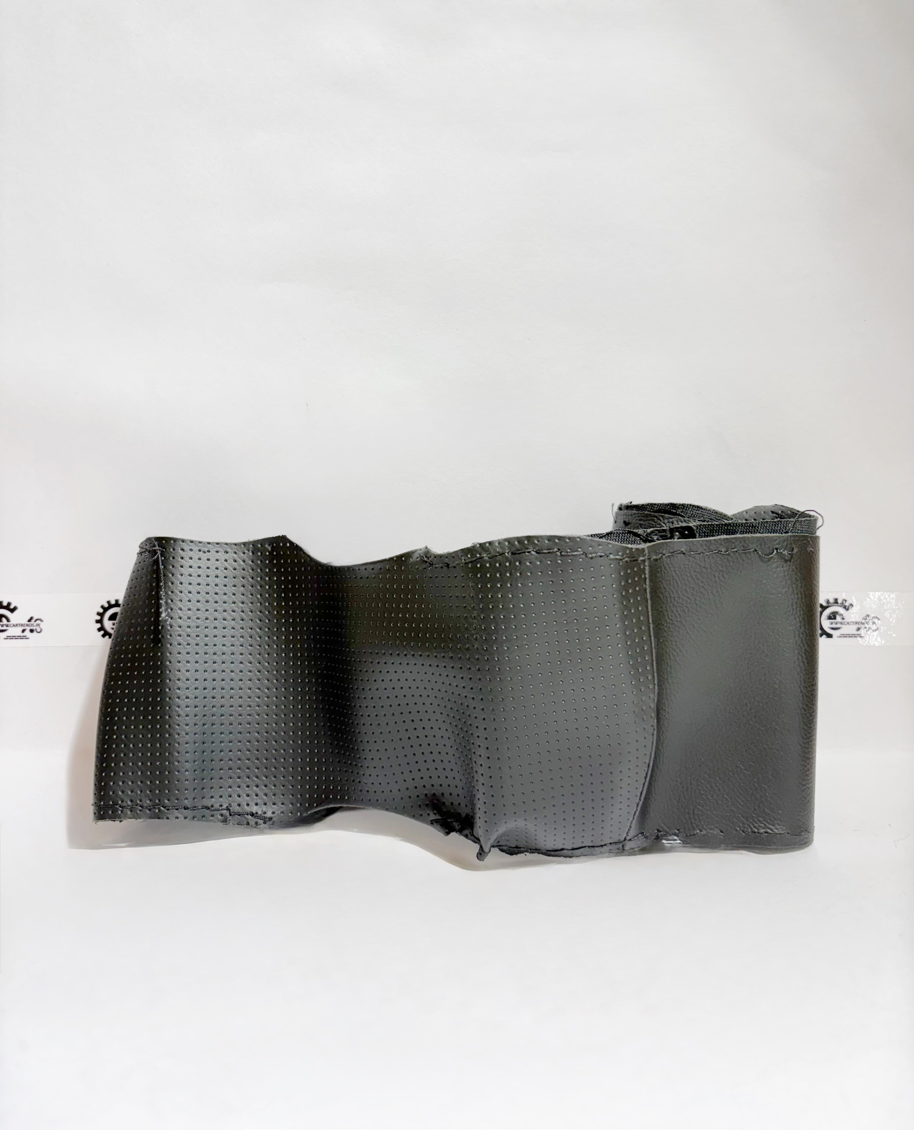 Honda steering wheel cover kit with black and gray design, shown from the back perspective. Compatible with Honda vehicles.