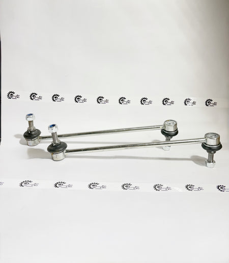 AUTOKOI Nissan Terrano and Renault Duster front stabilizer link set, showing the link rod with mounting points on a white background.