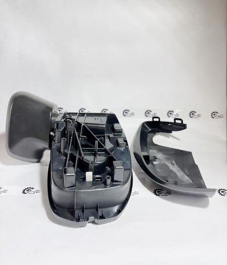 CarTrends left door mirror assembly for Honda Amaze, Brio, Br V, and Jazz, front view showing reflective surface and mounting details.